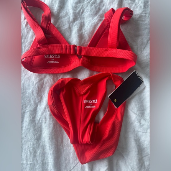 ONEONE Swim NWT red bikini XS - Picture 3 of 5